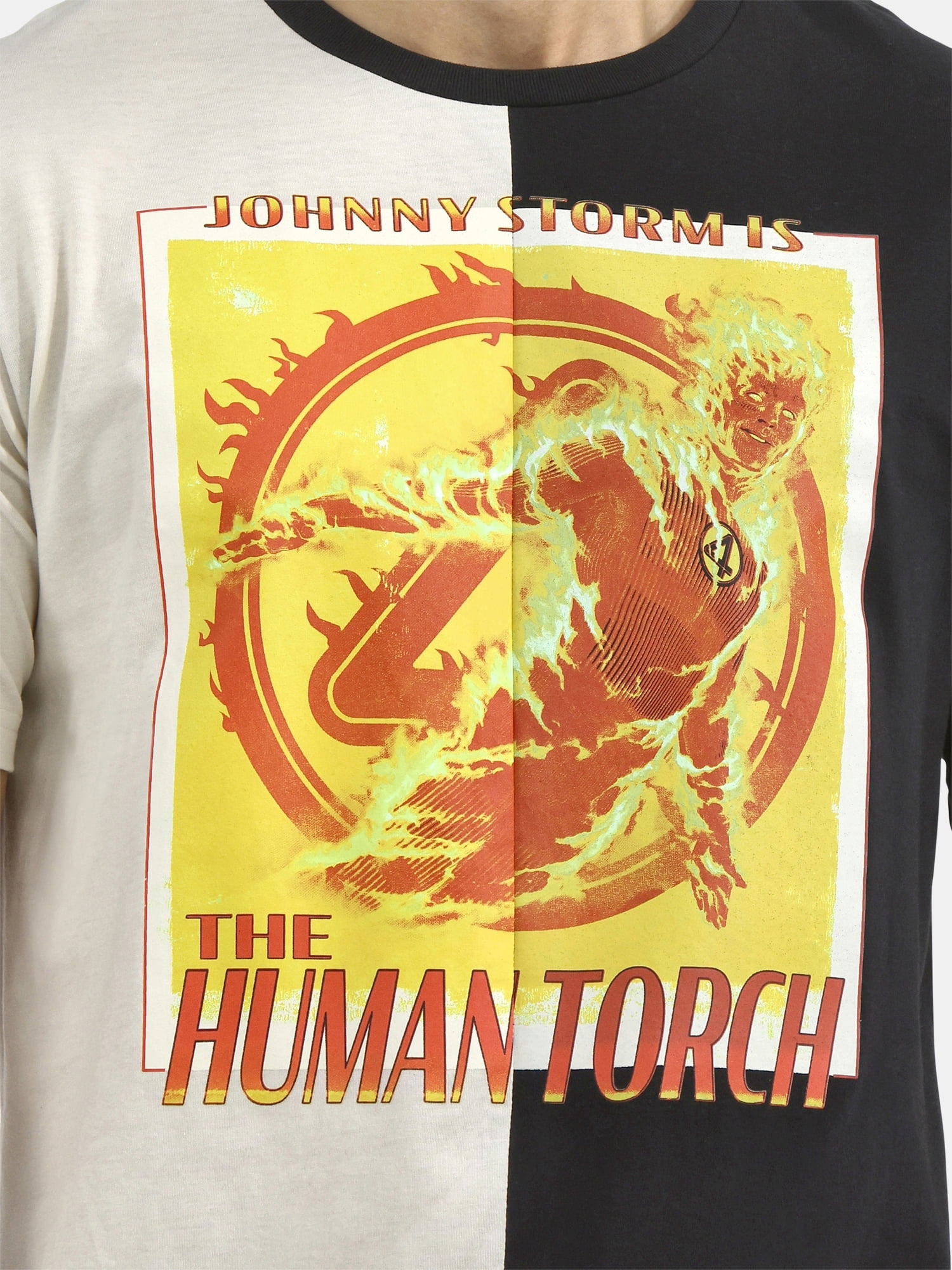 Fantastic Four, Men's & Big Men's Graphic T-Shirt, Johnny The Human Torch, Sizes S-3XL