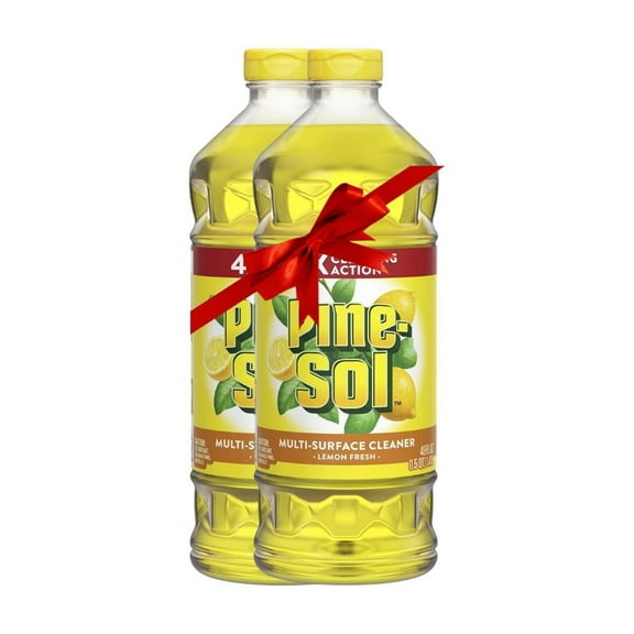 Pine-Sol Multi-Surface Cleaner Lemon Fresh, (  2  X 48 fl oz), 2 Pack  Bottles