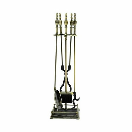 Minuteman International 4 Piece Cast Iron Fireplace Tool Set
