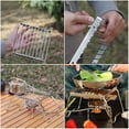 thumbnail image 4 of Folding Campfire Grill & Stove Stand, 1 Set, Portable, Silver, 9.84" L, 4 of 7