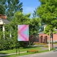 thumbnail image 6 of Wukai Fun Rainbow Pink Garden Flags Double Sided Welcome Garden Yard House Flags Outside Outdoor House (Only Flag), 6 of 8