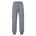 thumbnail image 1 of Zszcpp Men Work Pants Spring Sports Vacation Suitable Pocket Long Simple Plain Solid Lounge Trousers Casual Trouser, 1 of 4