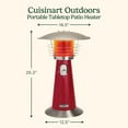 thumbnail image 3 of Cuisinart Portable Tabletop Patio Heater, 11,000 BTU Outdoor Propane Heater with Safety Tilt Switch and Adjustable Heat, 3 of 8