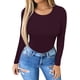 thumbnail image 2 of Xishao Women's Round Neck Short Sleeve T Shirts Basic Bodysuits Xishao ropa, 2 of 2