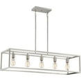 thumbnail image 2 of Quoizel NHR538BN New Harbor 38" 5-Light Island Chandelier in Brushed Nickel, 2 of 2