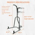 Arlopu Heavy Punching Bag Stand, Height Adjustable Boxing Stand for