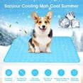 thumbnail image 7 of Pet Dog Summer Cooling Mats Large,Ice Blanket,Cats Bed, Mats For Dog,self cooling mat pad for kennels,crates,Portable & Washable Ice Silk Sleeping Pad,Tour Camping Massage, 7 of 7