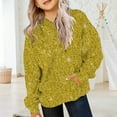 thumbnail image 2 of Mercatoo Teen Girls 𝐒parkle Hoodies Cute Sequins Cotton Glitter Pullover Sweatshirts with Pockets Kids Oversized Soft Clothes, 2 of 5