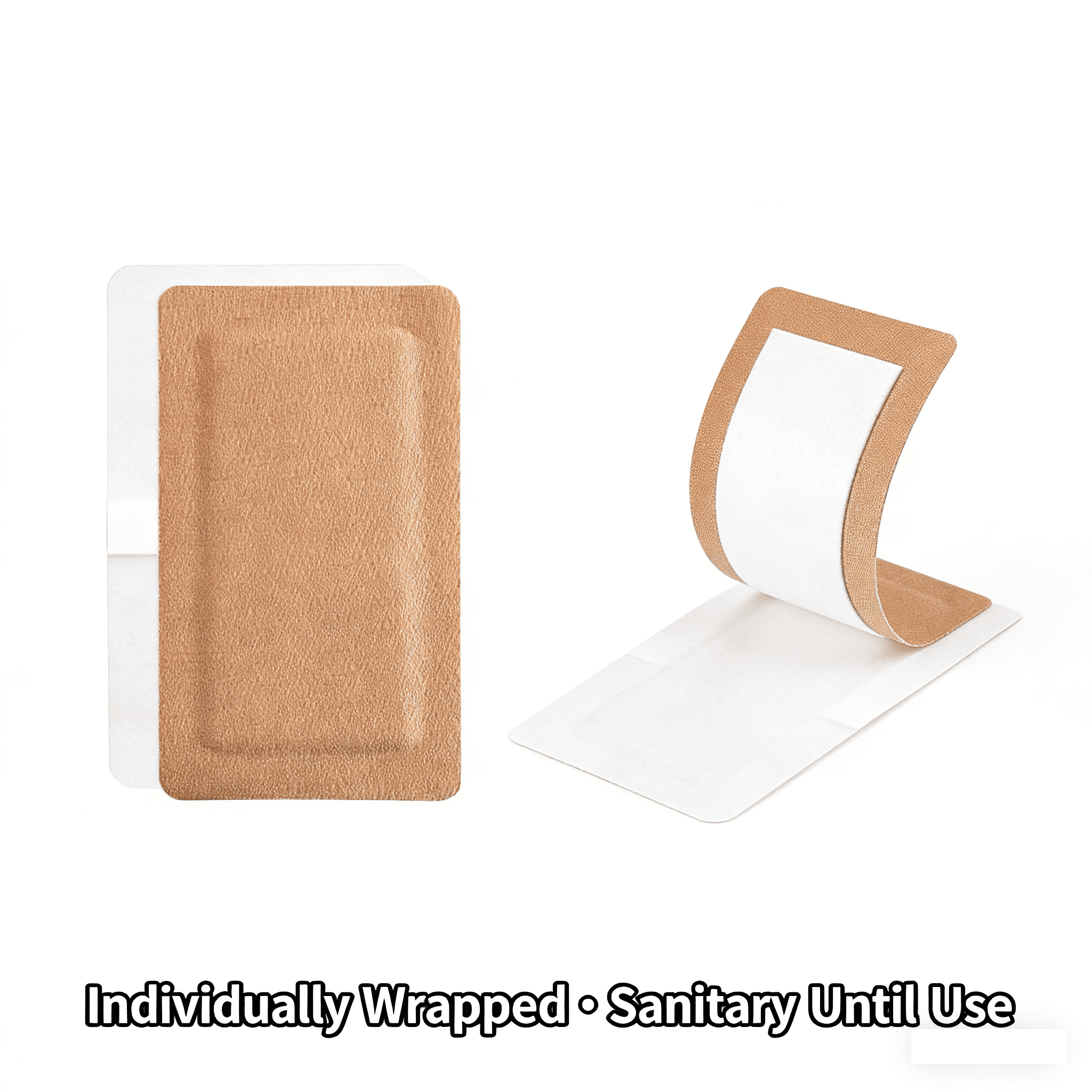 60pcs Extra Large Adhesive Bandages 5" x 3", Large Adhesive Bandage with Non-Stick Pads, Breathable Fabric Large Bandages for Wound Care, Latex-Free, Individually Wrapped