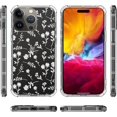 thumbnail image 2 of Case for iPhone 15 Pro Max Case, Clear with White Line Flower Floral Pattern Graphic Case for Girl Women Soft Silicone Shock Protection Case for iPhone 15 Pro Max, 2 of 7