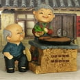 thumbnail image 6 of Jesscasday Romantics Resins Elderly Couple Figurine Ornament for Wedding or Valentines Gift, 6 of 16