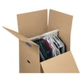 thumbnail image 3 of Bankers Box Wardrobe Moving Box, 24" x 24" x 40", Brown Kraft/Blue, 3/Carton, 3 of 6