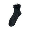 thumbnail image 5 of WAYUTE Womens Socks Ruffle Lace Floral Jacquard Soft Breathable Vintage Fashion Mid Calf Socks for Dress Daily Casual Outfits, 5 of 5