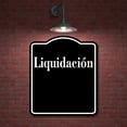 thumbnail image 2 of Liquidaci n Spanish firmar BLACK Aluminum Composite Sign, 15"x18", 2 of 9