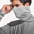 thumbnail image 7 of JXMVOJ Men's Summer UPF50+ Lightweight Breathable Sun Protection Hooded Blouse for Hiking Camping Fishing, Elastic Fabric Foldable Design All Season, 7 of 7
