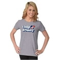 thumbnail image 3 of Chula and Sassy Cute Proud Dominicana Womens Slim Fit Graphic Tee Brisco Brands X, 3 of 5