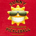 thumbnail image 3 of CafePress - Pickleball Sun With A Chance Of Pickleball T Shirt - Womens Football Shirt, 3 of 4