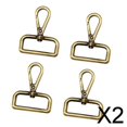 thumbnail image 1 of 2x4x Aleación De Zinc Giratorio Langosta Garra Cierres Cuadrado Cola Gancho Accesorios Bronce 2 piezas, 1 of 8