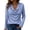 Light Blue, variant on Endives Women's Long Sleeve Shirt Draped Cowl Neck Tops Flared Collar Ribbed Elengant Solid Color Blouse Dressy Casual Shirts Business Outfits Spring Trendy Light Blue