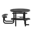 thumbnail image 6 of Flash Furniture Creekside Outdoor Picnic Table 46" Round Wheelchair Accessible Black (SLFEMR46ADABK), 6 of 8