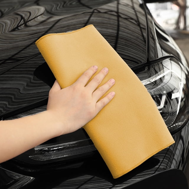 YIMWNYI Suede Car Towel, Double-Sided Car Wiping Cloth, Absorbent Microfiber Wash Towel, Scratch-Free Cleaning Cloth, Fast-Drying Car Care Towel, Durable Polyester Fiber