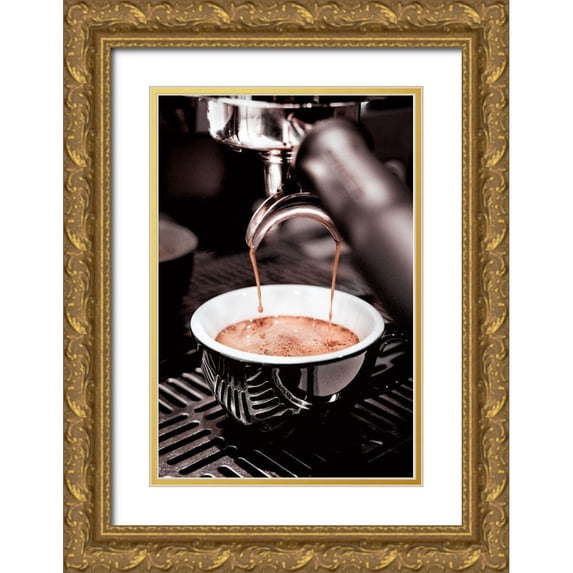 Artographie Studio 17x24 Gold Ornate Wood Framed with Double Matting Museum Art Print Titled - Coffee 005