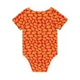 thumbnail image 2 of Daiia A Big Hot Dog Printed Unisex-Baby Short Sleeve Onesies Bodysuits Baby Climbing Clothes Soft and Comfortable Romper with Expandable Shoulder Design-12 Months, 2 of 8
