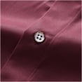 thumbnail image 5 of Men's Dress Shirts Regular Fit Business Casual Solid Color Blouse Stretch Button Down Slim Fit Top/Shirt, 5 of 6