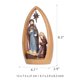 thumbnail image 2 of Sentir el pesebre Escultura de la Natividad Decoración de la chimenea de escritorio Tomfeel Escultura de resina, 2 of 6