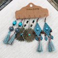 thumbnail image 4 of Pendientes Bohemios Con Borlas De Cuentas Retro Para Mujer, Pendientes Étnicos, Joyería, Pendientes Colgantes Bohemios Vintage Para Fiestas, Vacaciones Y Uso Diario Moyic AP006280-04, 4 of 6