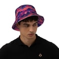 thumbnail image 6 of Kdxio Reflective Bucket Hat - Retro Palms Print Bucket Hat for Men,Women, 6 of 9