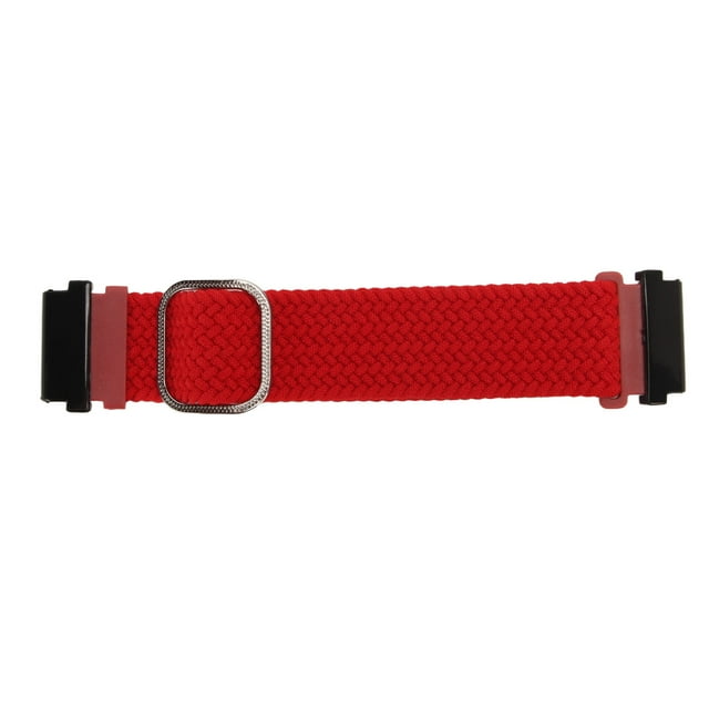 Correa de reloj tejida de nailon, pulsera con hebilla ajustable, correa de reloj deportivo de repuesto para Fenix 7 6 5, color rojo