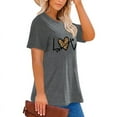 thumbnail image 2 of XCHQRTI Womens Love Heart T-Shirts Valentine's Day Graphic Tees Short Sleeve Plus Size Tops, 2 of 6
