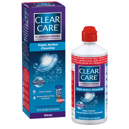 Clear Care Plus Cleaning and Disinfecting Contact Lens Solution, 12 oz