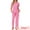 Light Pink, variant on DARING DIVA Women's 2 Pcs Button Down Soft Sleepwear Long Pants Lounge Set Black XS