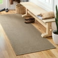 thumbnail image 2 of TOWN & COUNTRY BASICS Pax Herringbone Textured Solid Everwash® Washable Runner Area Rug, Low Pile, Non-Slip Backing, Easy Clean Pet & Family Friendly Rug, Brown, 2'5"x10'2", 2 of 15