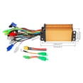 thumbnail image 4 of 10 Inch 48V 350W Brushless Hub Motor Wheel Kit for Electric Motorcycle Scooter Off-Road E-Bike Dirt Bike Tricycle, 80/65-6 Knobby Tire Pre-Assembled, Disc Brake Assembly + Sine Wave Controller, 4 of 9