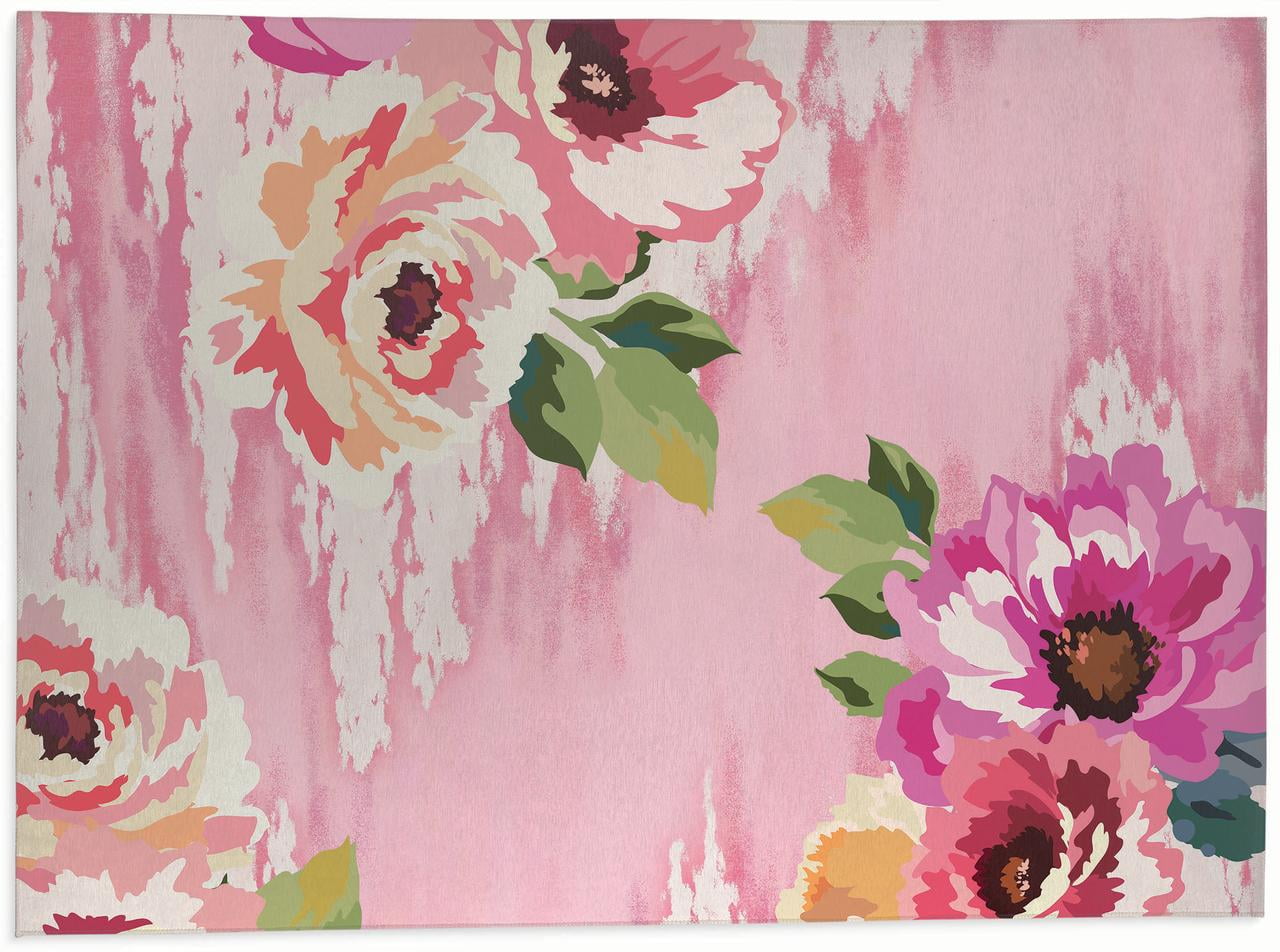 bright-floral-pink-kitchen-mat-by-kavka-designs-walmart