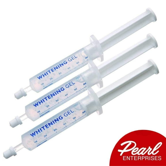 Professional Teeth Whitening Gel Carbamide Peroxide Gel Refills For Whitening Trays - 3 5ml Syringes Included