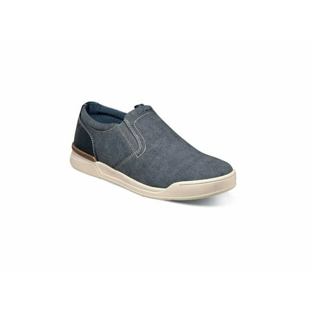 

Nunn Bush KORE Tour Canvas Plain Toe Slip On Sneaker Blue Denim 84967-462
