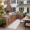 thumbnail image 3 of SAFAVIEH Courtyard Josiah Floral Medallion Indoor/Outdoor Runner Rug, Ivory/Soft Pink, 2'3" x 8', 3 of 11