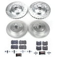 thumbnail image 3 of PowerStop Front and Rear Z23 Evolution Sport Carbon-Fiber Ceramic Brake Pad and Drilled & Slotted Rotor Kit Fits: INFINITI NISSAN Select Models K4488, 3 of 10