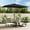 Black, variant on vidaXL Garden Parasol Anthracite Polyester 118.1 x 78.7 in Tiltable