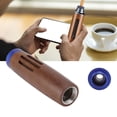 thumbnail image 3 of Car  Ash Holder Large Capacity Handheld Aluminium Rubber Walnut Mini  Ashtray for Smokers, 3 of 7