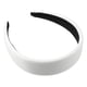 thumbnail image 1 of Diadema de piel sintética, diadema para mujer, blanco, 1,6 pulgadas de ancho, 1 of 7