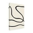 thumbnail image 3 of Canvas Wall Art - Pictufy Studio 'Black Lines 01' Wall Art for Living Room, Bedroom, or Office Décor by Trademark Fine Art - 30 x 47 Inches, 3 of 4
