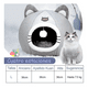 thumbnail image 2 of 2 En 1 Cama Cueva Y Casa Para Gato Perro Cachorro Con Cojín Lab.G, Gris, 2 of 5