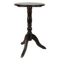 thumbnail image 3 of Decor Therapy Chic Pedestal Round Accent Table, 24"x 15"x15" - Aged Cherry, 3 of 6