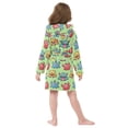 thumbnail image 4 of FORMRS Niños Bathrobe Unisex Hooded Robe Soft Plush Pajamas Sleepwear, Size 2-3T, Cute Monsters Pattern, 4 of 7