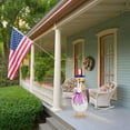 thumbnail image 5 of Meottam 3 Set 4th of July Porch Goose Outfits for Goose 23"/ 17'', Lawn Porch Goose Patriotic Hat, Bow Tie and Tutu Skirt for Summer Outdoor Patio Yard Lawn Art Decor (B), 5 of 7